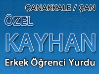 Çanakkale Çan Özel Kayhan Erkek Öğrenci Yurdu